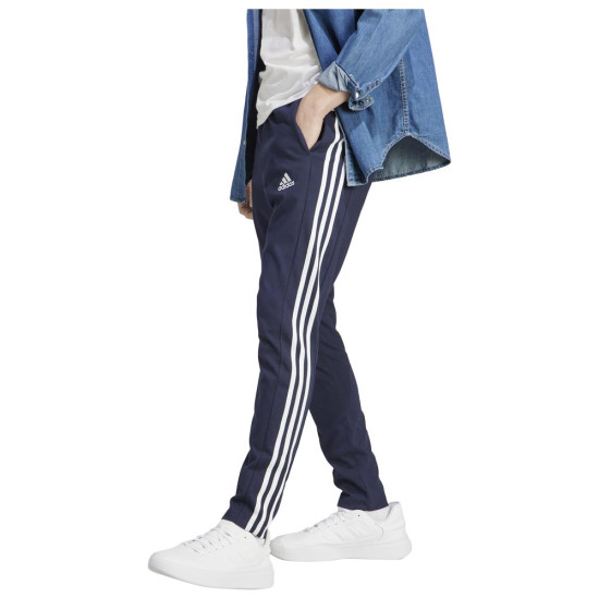 Adidas Ανδρικό παντελόνι φόρμας Essentials Single Jersey Tapered Open Hem 3-Stripes Pants